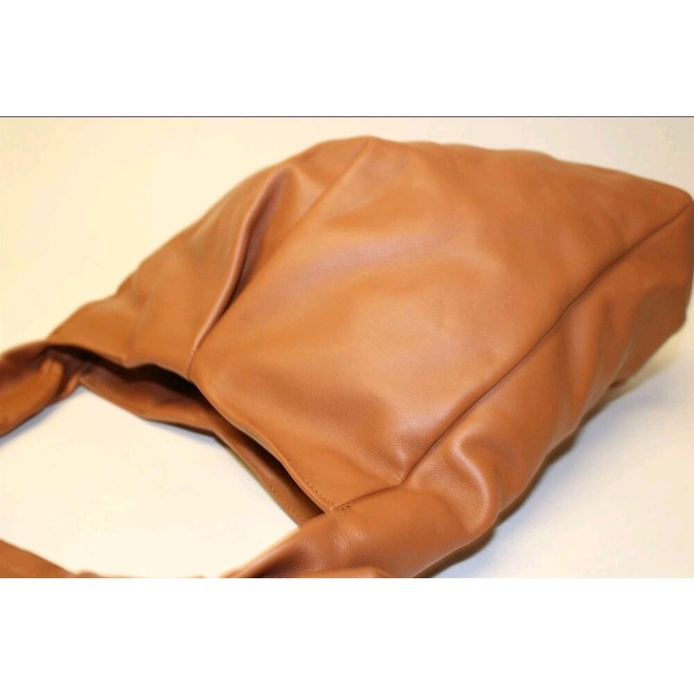 Staud Island Knotted Womens Supple Tan Leather Hobo Satchel Shoulder Bag - Picture 12 of 16